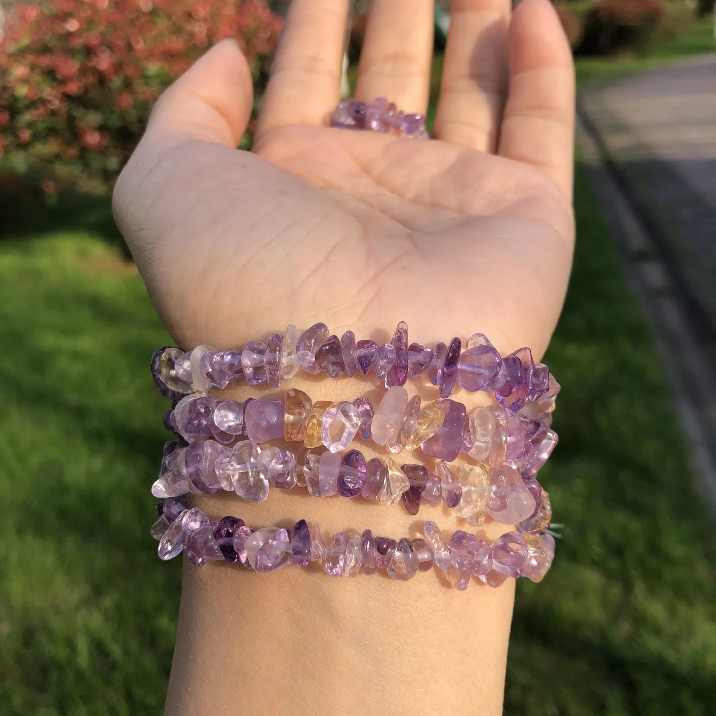 AAA Natural Irregular Amethyst Freeform Chip Beads, 5-8mm 33”