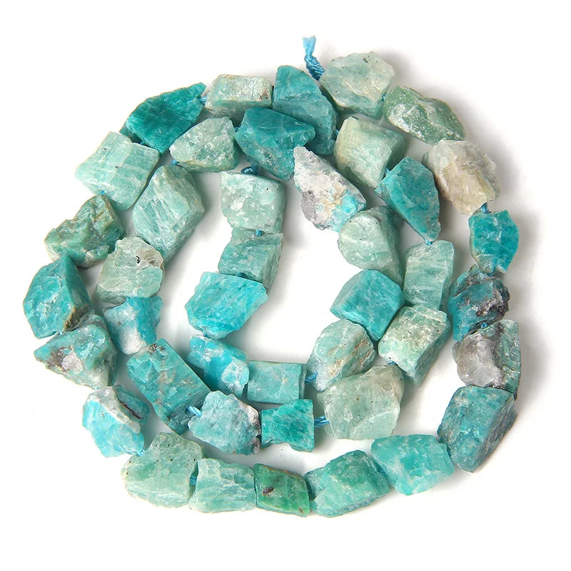 Freeform Blue Amazonite Beads, 7-11MM