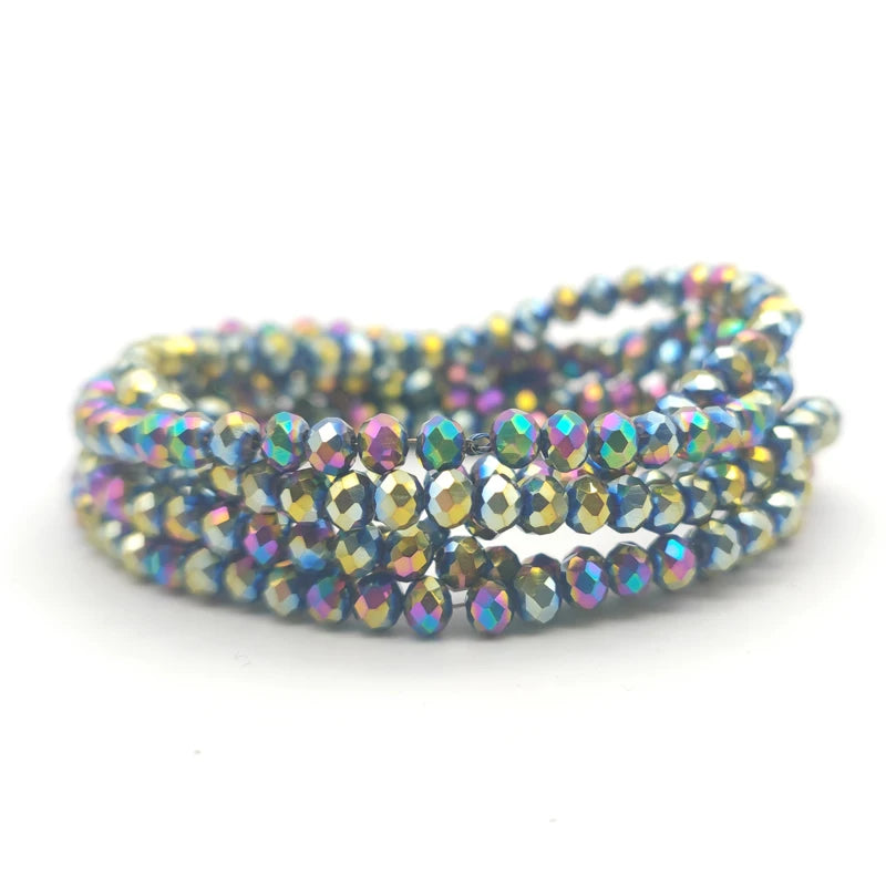 Faceted Round Czech Crystal Glass Beads, 2 3 4 6 8mm, 22 Colors