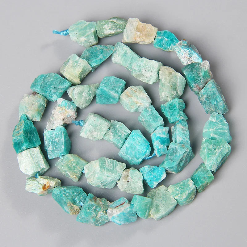 Freeform Blue Amazonite Beads, 7-11MM