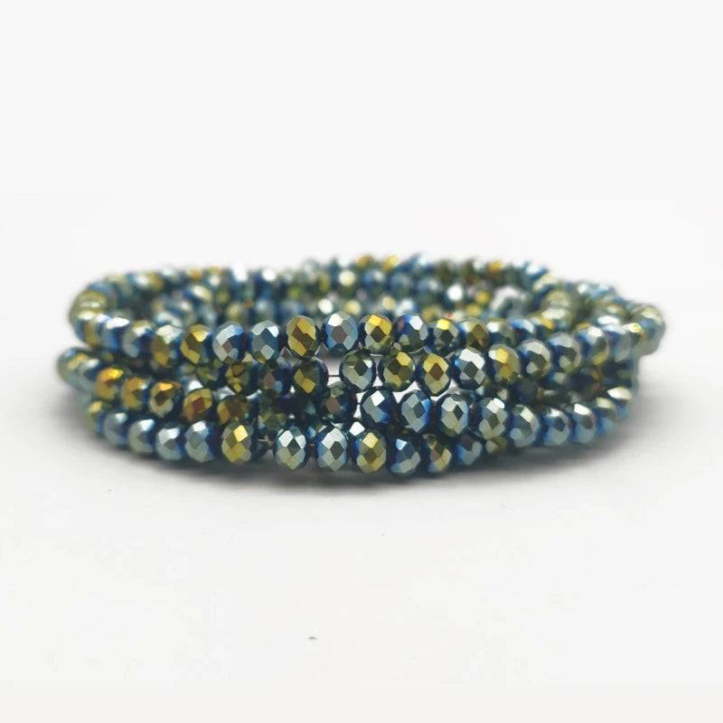 Faceted Round Czech Crystal Glass Beads, 2 3 4 6 8mm, 22 Colors