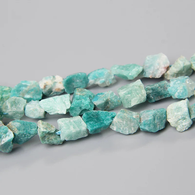 Freeform Blue Amazonite Beads, 7-11MM