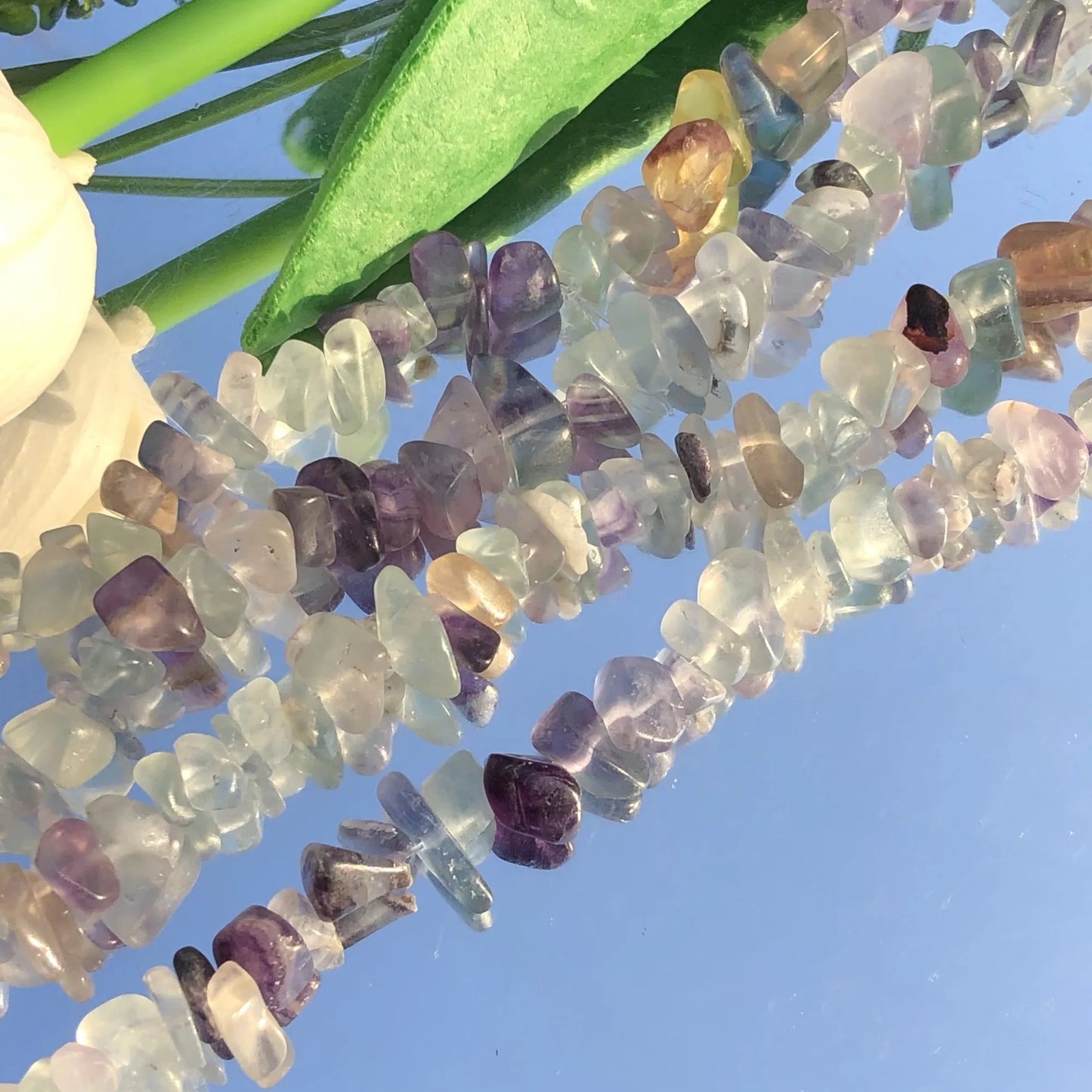 Natural Irregular Fluorite Freeform Chips,  Gemstone Beads 5-8mm