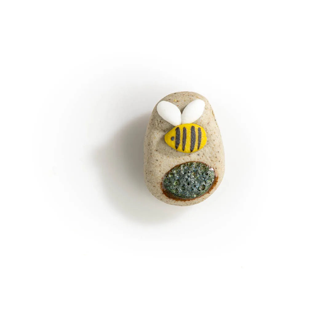 Bee Cool Porcelain Ceramic Beads 5pcs