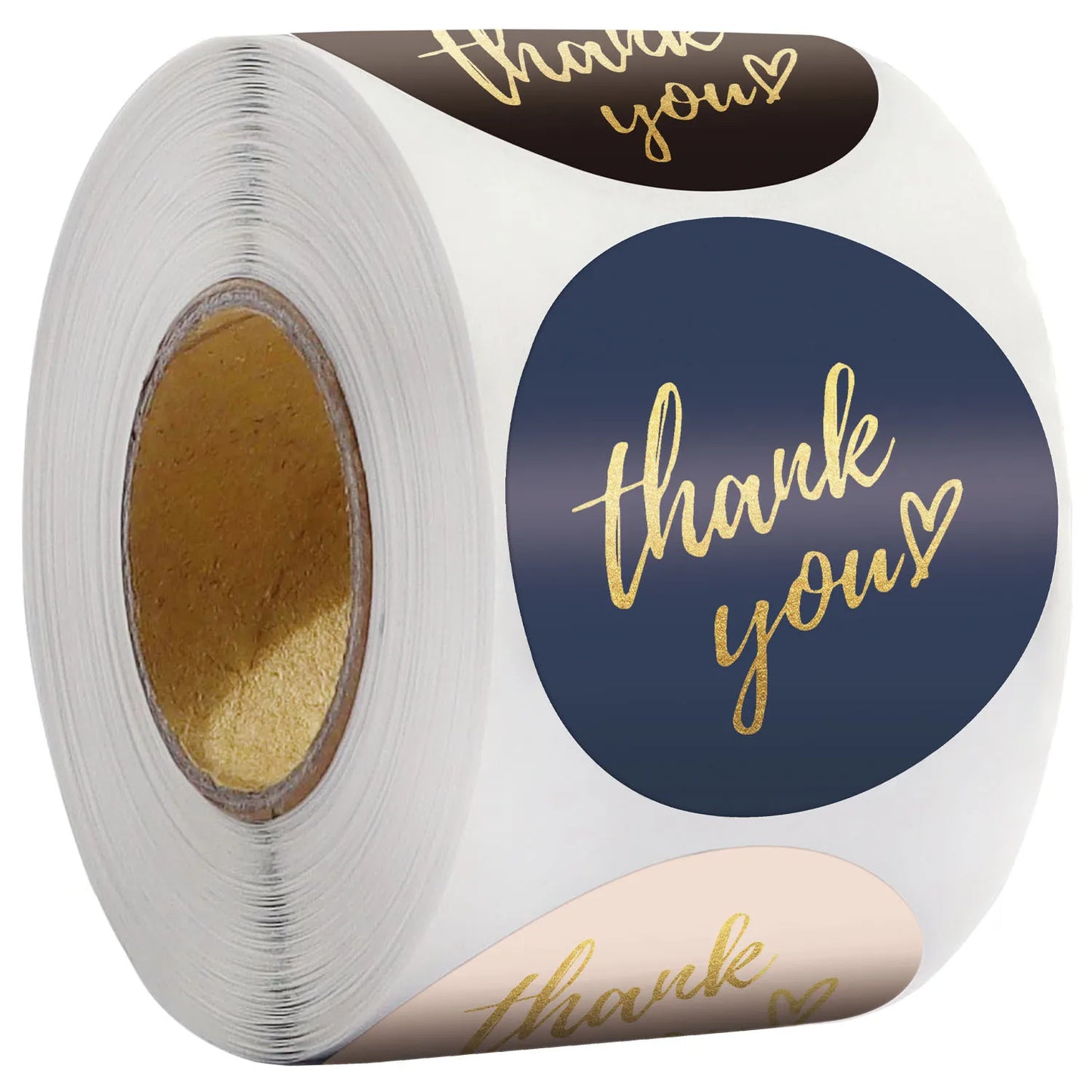 Thank You Stickers, 500pcs Round 1/1.5inch