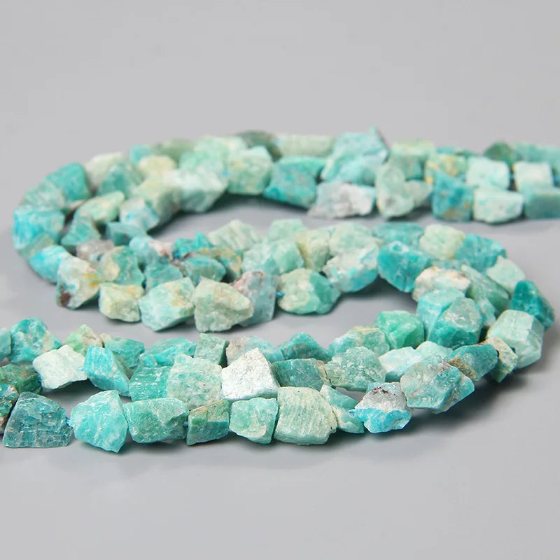 Freeform Blue Amazonite Beads, 7-11MM