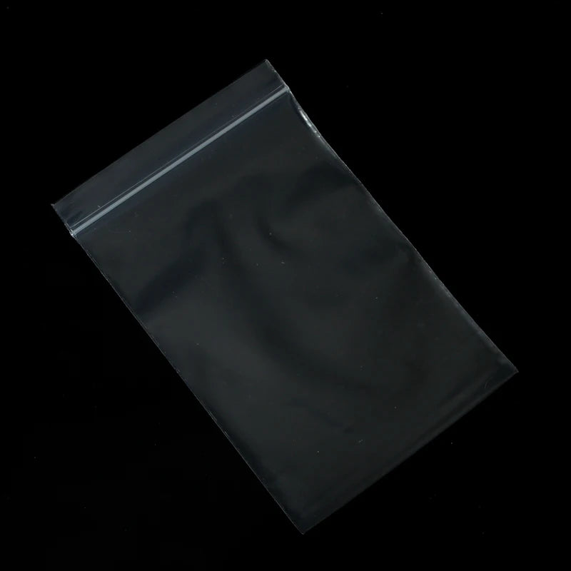 Plastic Package Bags, Transparent Self Sealing Ziplock, 100pcs 4X6/5X7/6X8/7X10CM