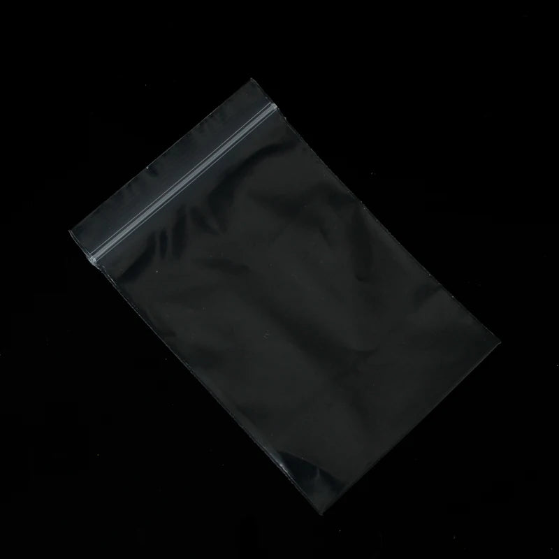 Plastic Package Bags, Transparent Self Sealing Ziplock, 100pcs 4X6/5X7/6X8/7X10CM