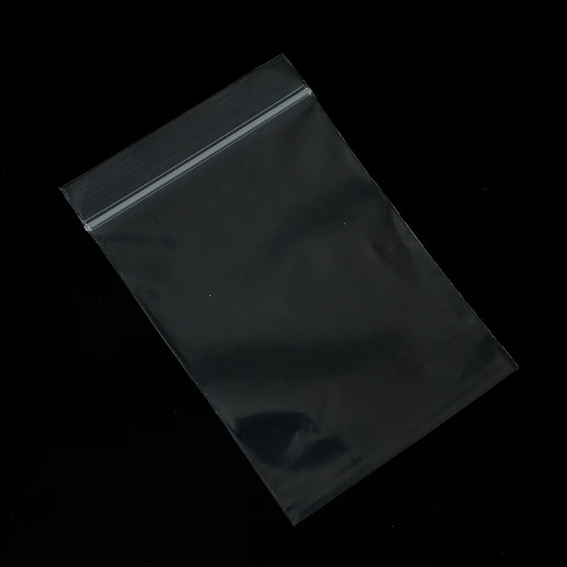 Plastic Package Bags, Transparent Self Sealing Ziplock, 100pcs 4X6/5X7/6X8/7X10CM