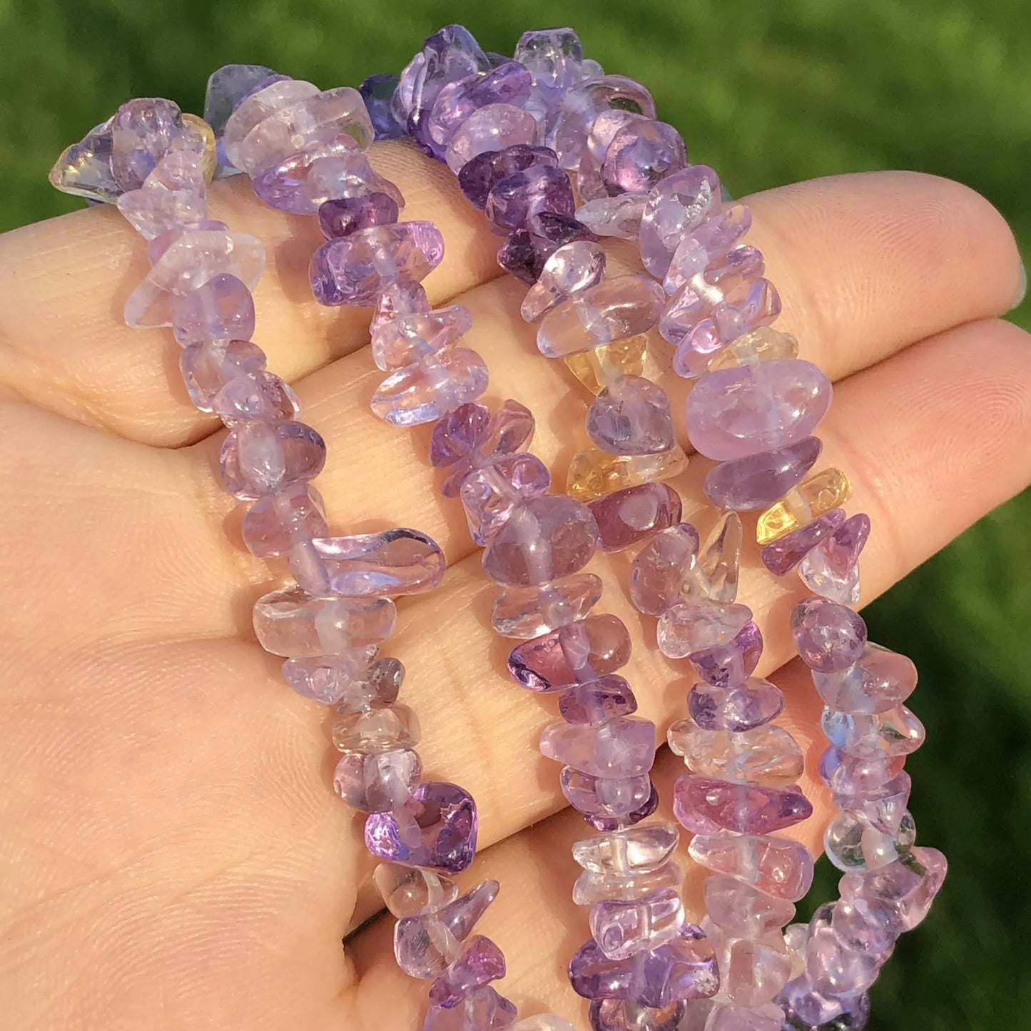 AAA Natural Irregular Amethyst Freeform Chip Beads, 5-8mm 33”