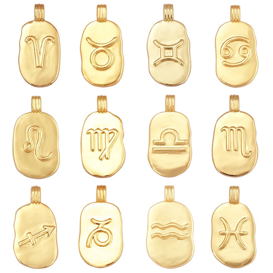 Zodiac Gold Charm Collection