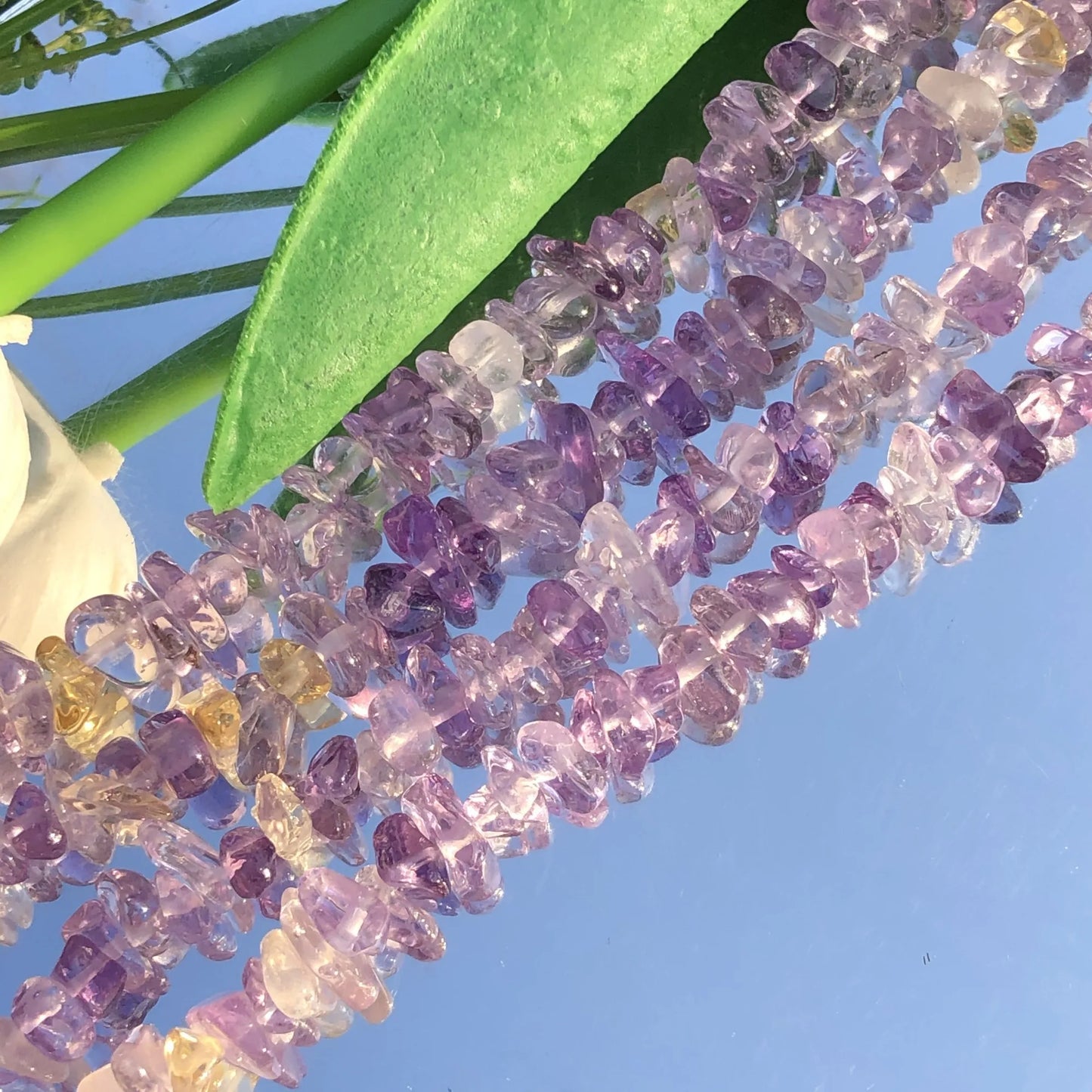 AAA Natural Irregular Amethyst Freeform Chip Beads, 5-8mm 33”