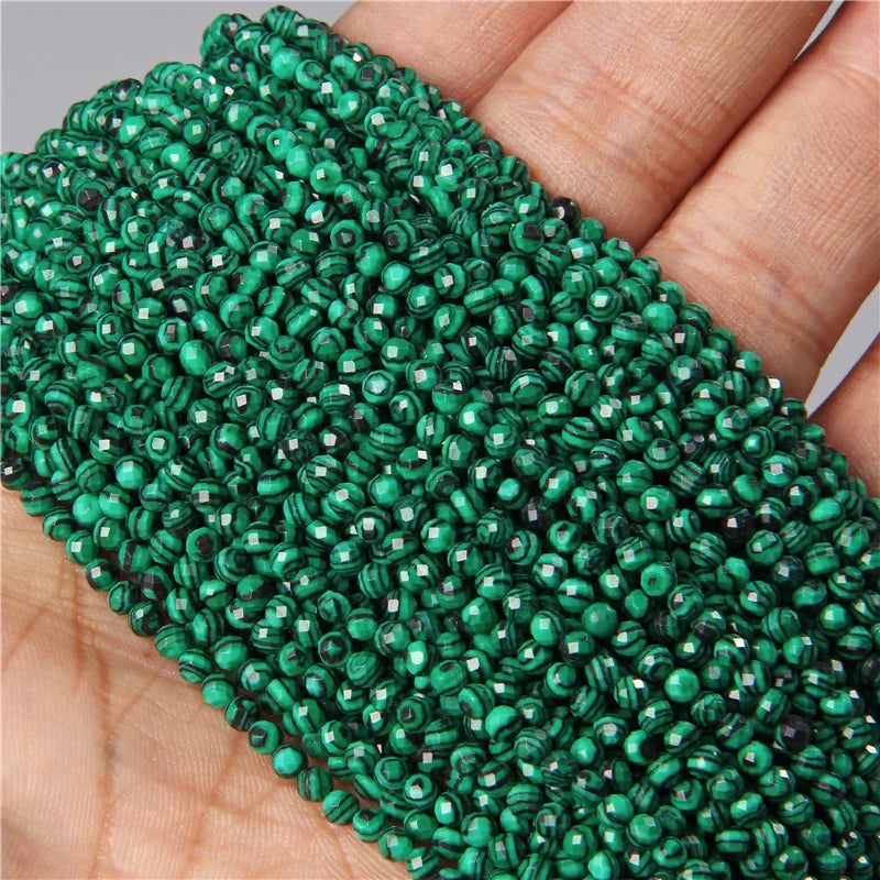 Tiny Green Natural Gemstone Beads, Turquoise, Jade, Agate, Quartz, Amazonite, 2 3 4 mm 15.5" Strand