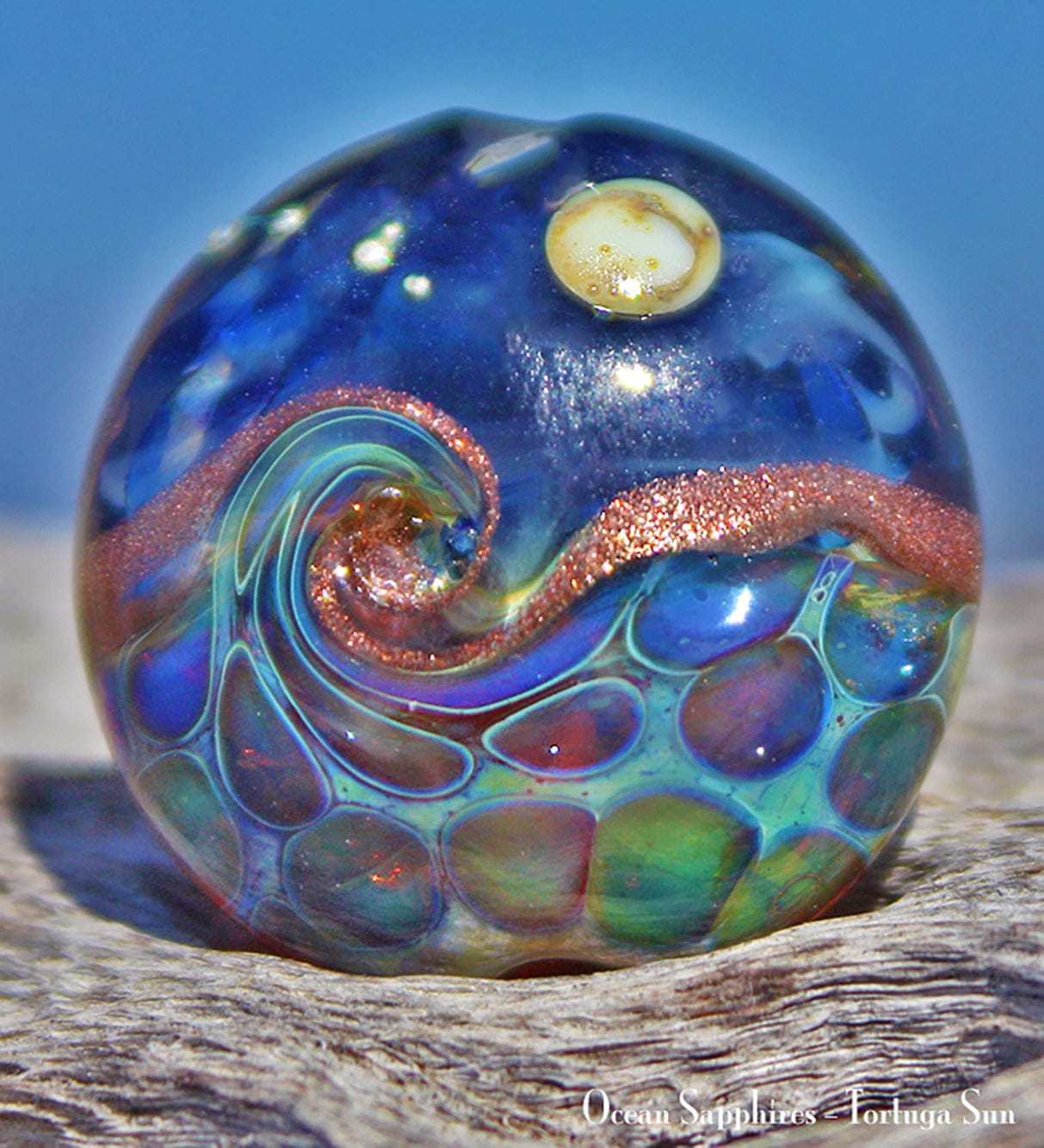 Lampwork Class - Double Helix Glass Kronos Blue Class BajaTiki lampwork class