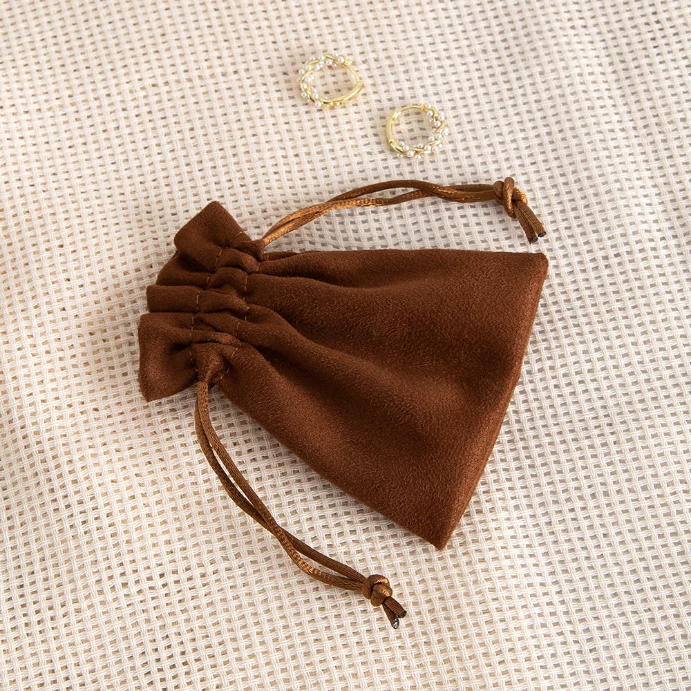 Velvet Drawstring Bags, Small Gift Pouches, 5pack Jewelry Packaging and Display