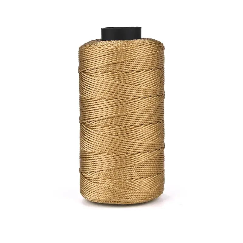 Light Ice Cotton Silk Thread, 20 Colors Three-Strand Hand Woven Beading Thread, 110g