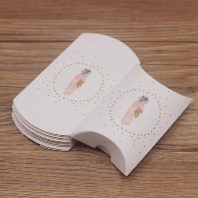 Paper Pillow Boxes 10/30pcs, 46 color options