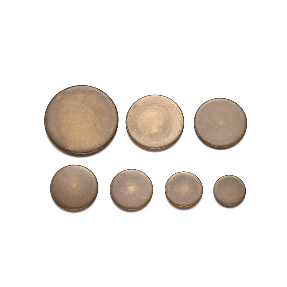 Antique Bronze Flat Round Trays, Bezel Cups, Cabochon Setting Blanks, 20pcs