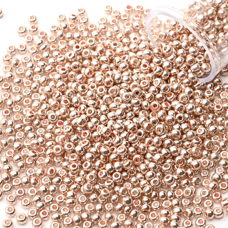 Metallic Seed Beads 12Grams/Tube 2mm, 1200pcs