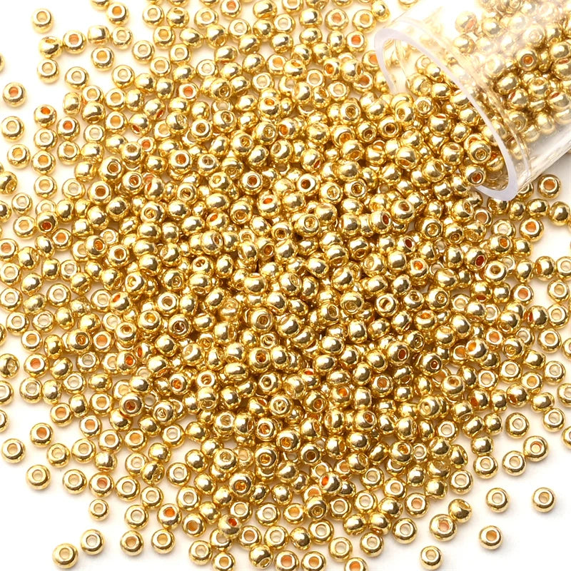 Metallic Seed Beads 12Grams/Tube 2mm, 1200pcs