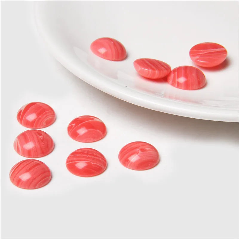 Gemstone Cabochons, 4mm-14mm, 10Pcs