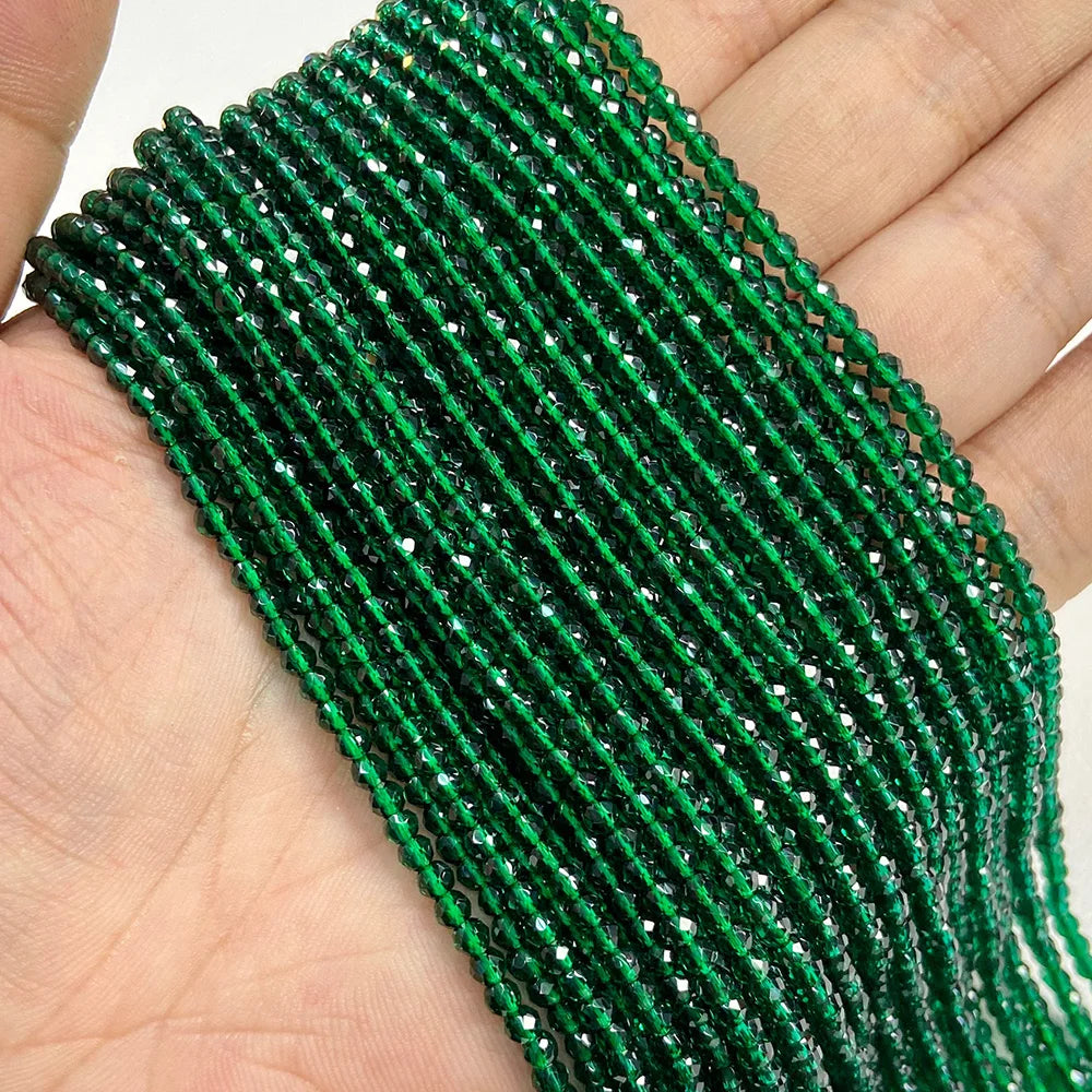 Tiny Green Natural Gemstone Beads, Turquoise, Jade, Agate, Quartz, Amazonite, 2 3 4 mm 15.5" Strand