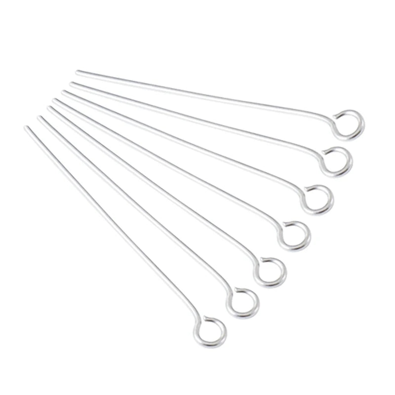 925 Sterling Silver Ball Head Pins /Eye Pins/Flat Pins Non Tarnish, 10pcs