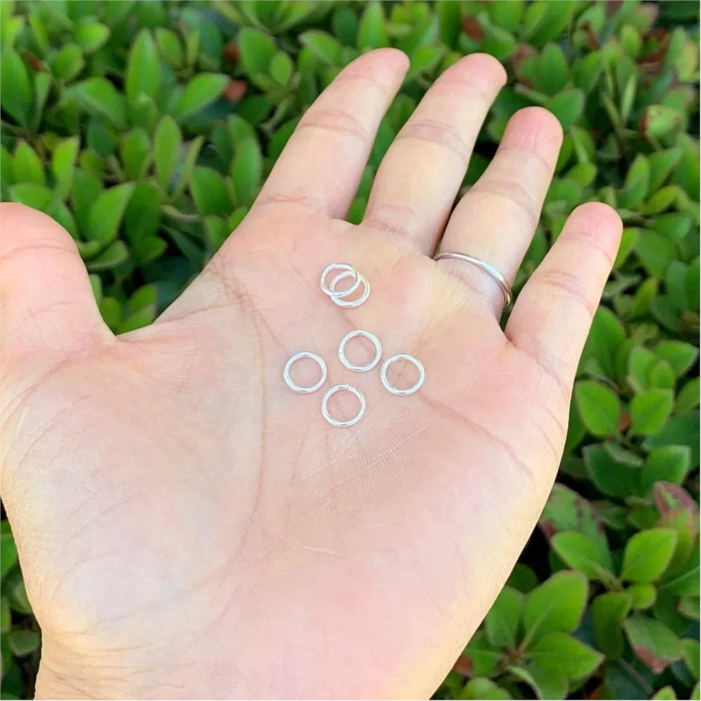 925 Sterling Silver Open Jump Rings Split O Ring Loop Connectors, 20pcs 3/4/5/6mm