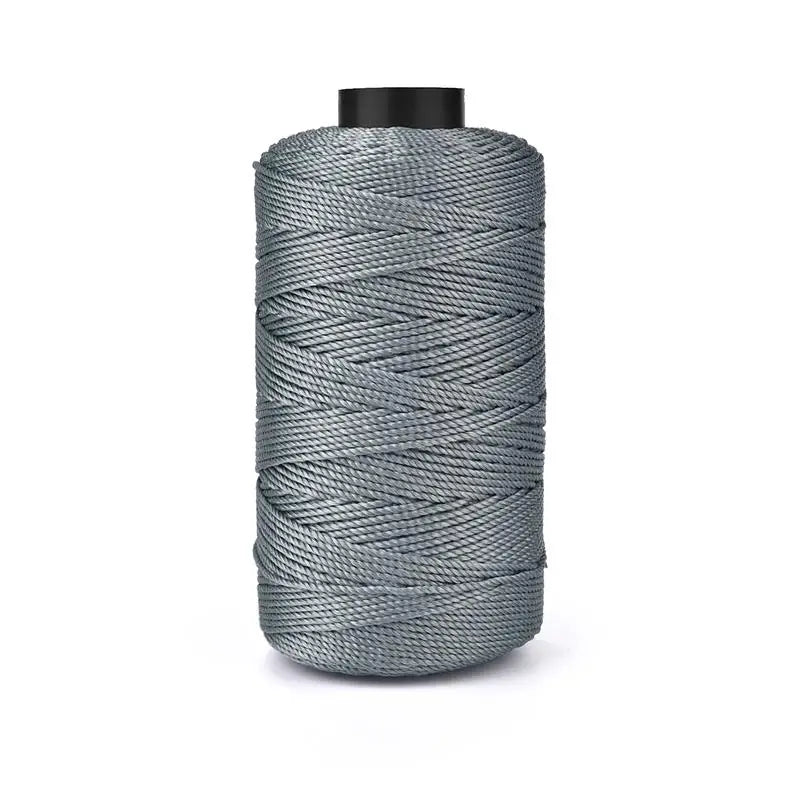 Light Ice Cotton Silk Thread, 20 Colors Three-Strand Hand Woven Beading Thread, 110g