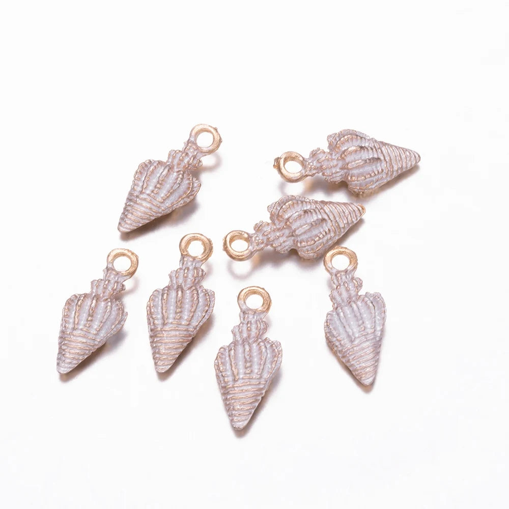 Seaside Seashell & Starfish Charms 10pcs