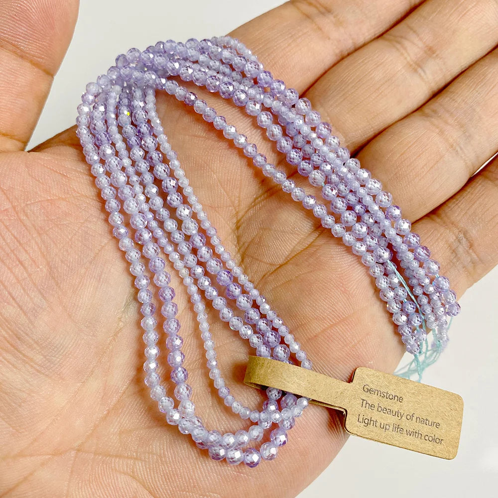 Tiny Natural Gemstone Beads, Rose Pink Quartz, Morganite, Garnet, Tourmaline, Fluorite, Amethyst, 2 3 4MM, 3 Strands