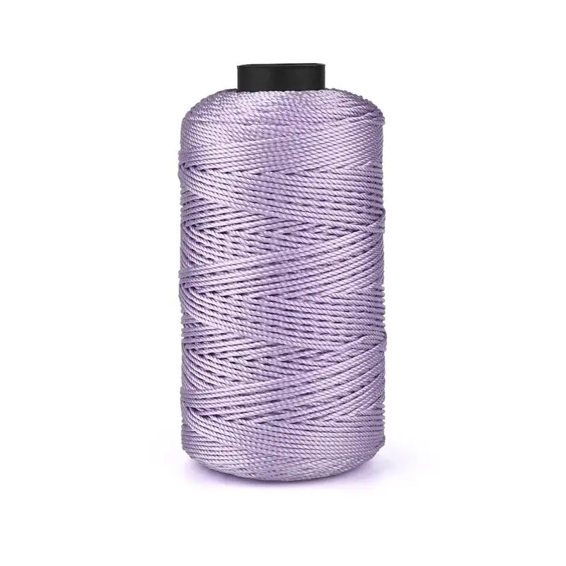 Light Ice Cotton Silk Thread, 20 Colors Three-Strand Hand Woven Beading Thread, 110g