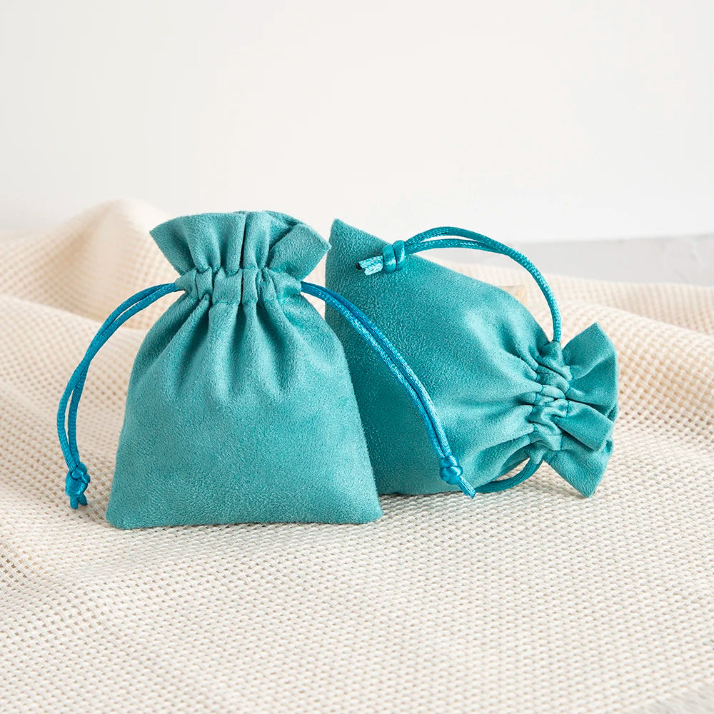 Velvet Drawstring Bags, Small Gift Pouches, 5pack Jewelry Packaging and Display