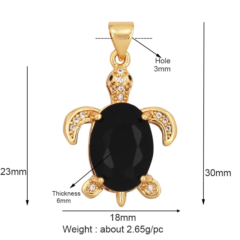 Nautilus 18k Gold Plated Zircon Charm Collection