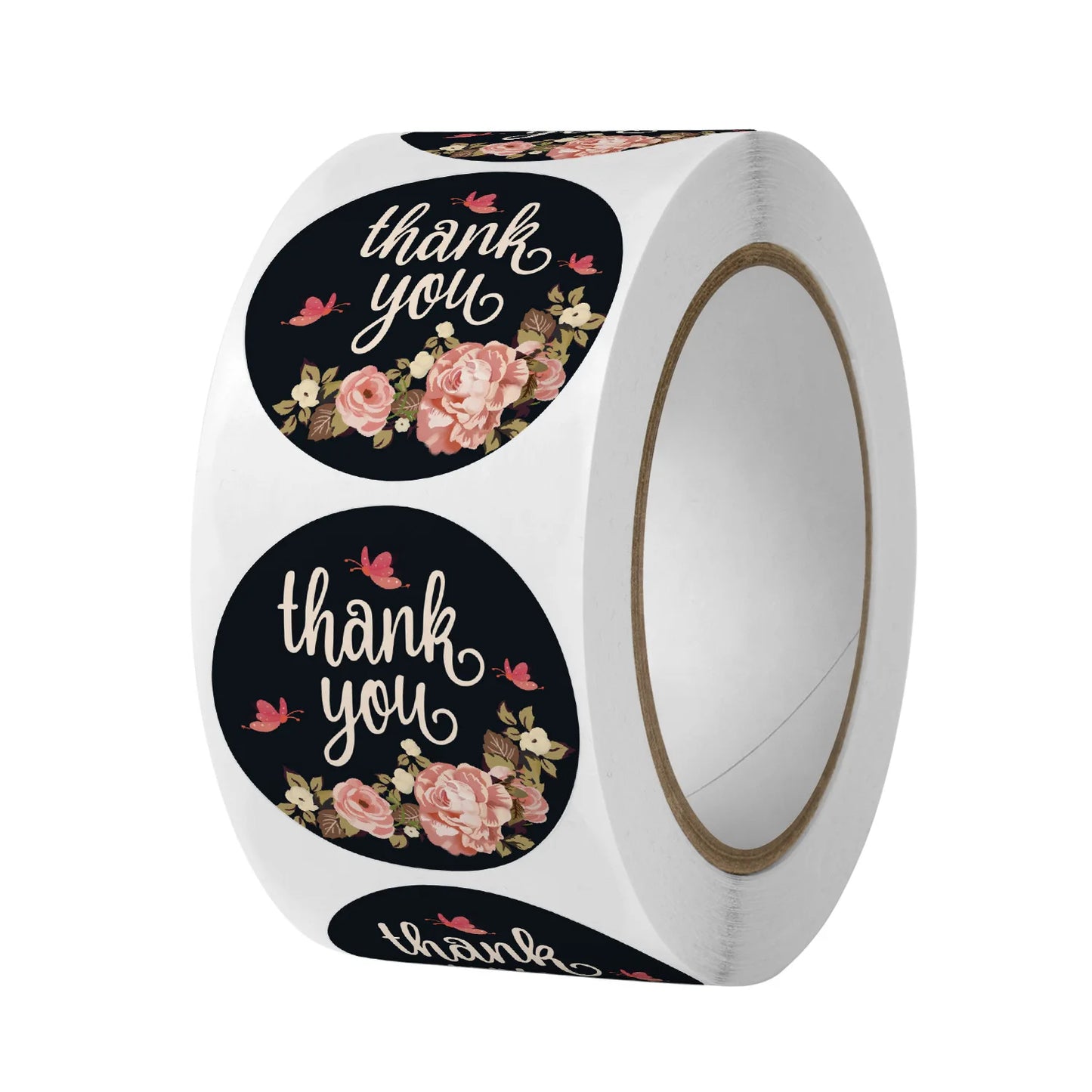 Thank You Stickers Self-Adhesive Labels 500pcs,  25mm, over 25 Designs