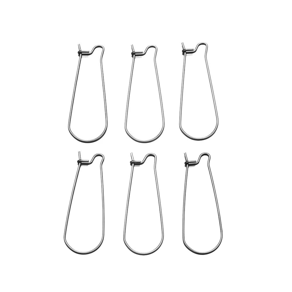 Hypoallergenic Earring Hooks, Kidney Earring wires, 50pcs 316 Grade Surgical Stainless Steel