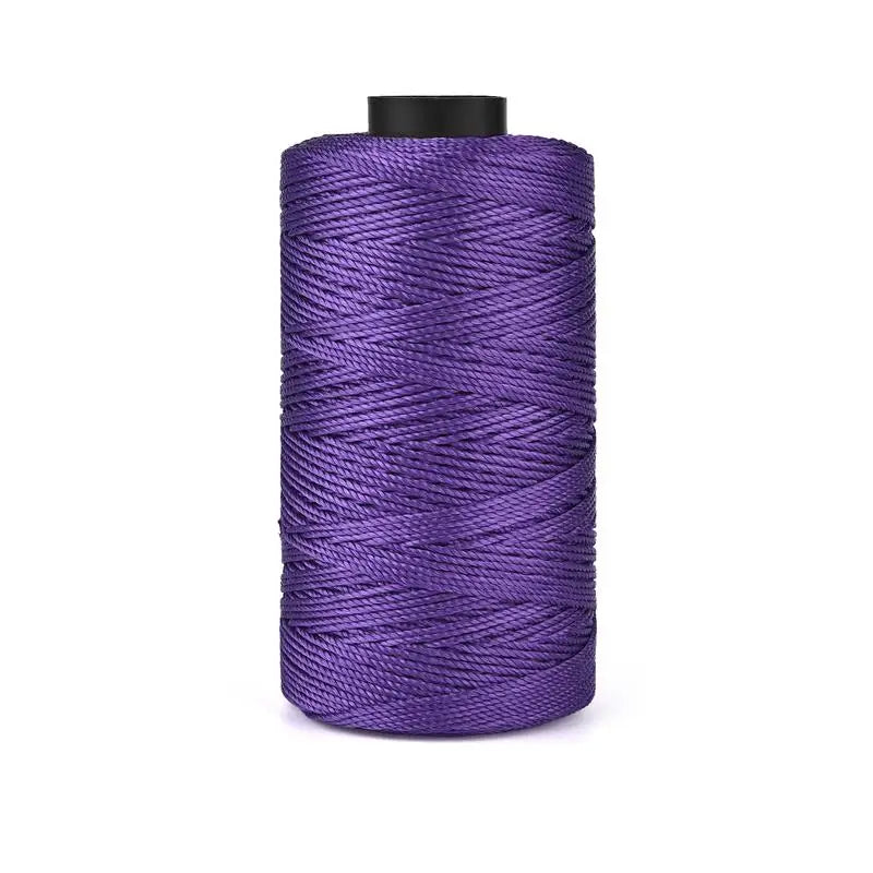 Light Ice Cotton Silk Thread, 20 Colors Three-Strand Hand Woven Beading Thread, 110g