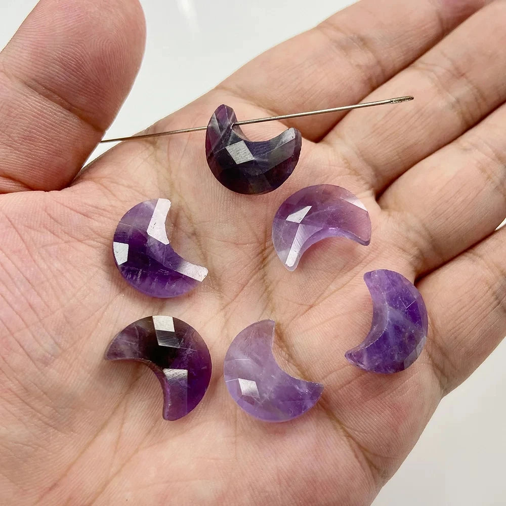 Amethyst Pendant Beads, Natural Healing Gemstones, 9 sizes & Shapes, 2pcs