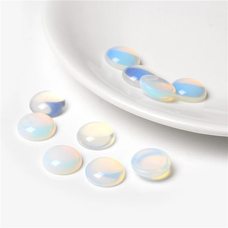 Gemstone Cabochons, 4mm-14mm, 10Pcs