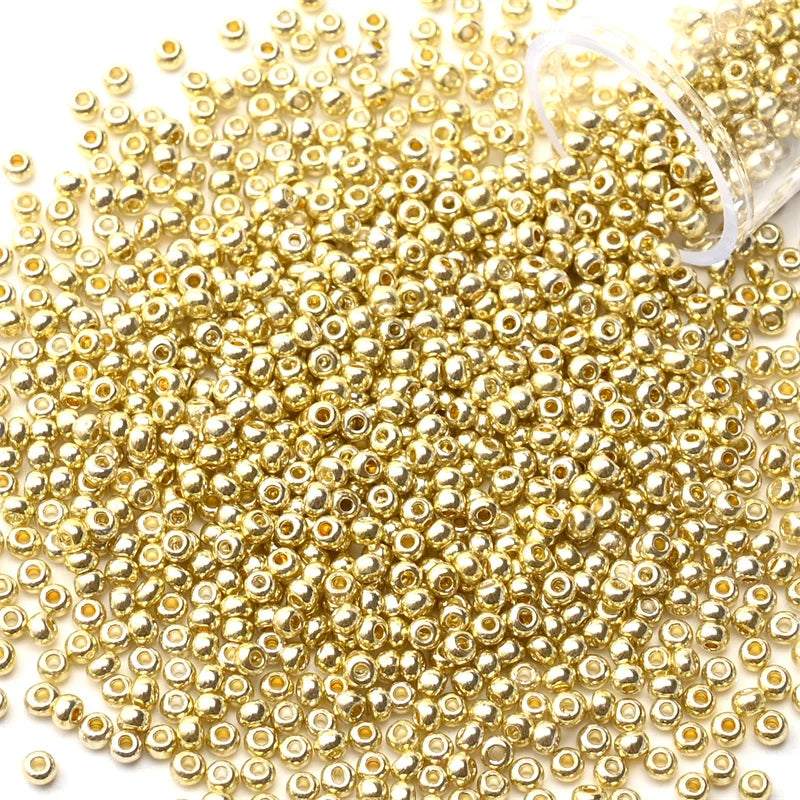 Metallic Seed Beads 12Grams/Tube 2mm, 1200pcs