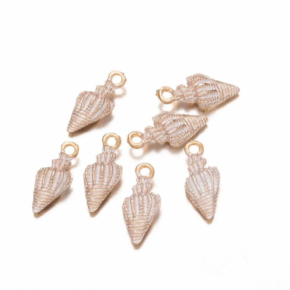 Seaside Seashell & Starfish Charms 10pcs