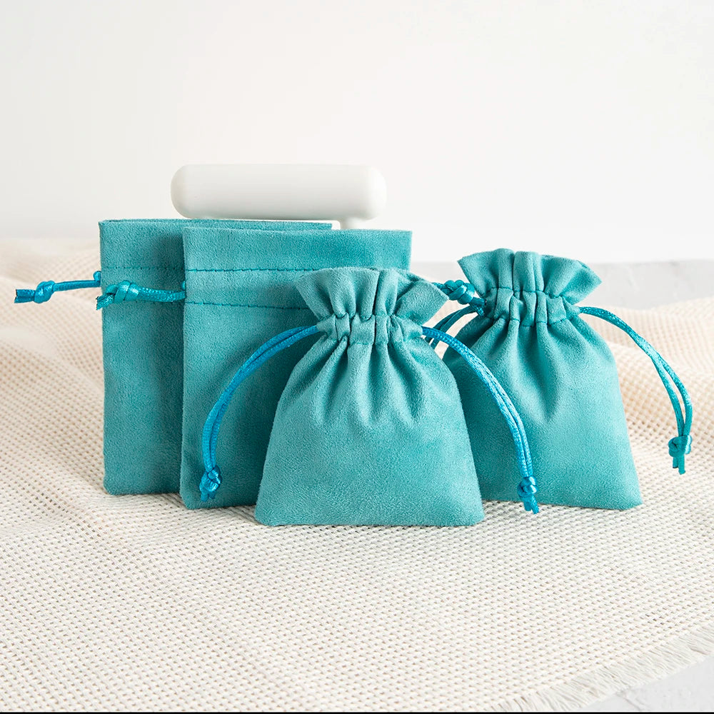 Velvet Drawstring Bags, Small Gift Pouches, 5pack Jewelry Packaging and Display