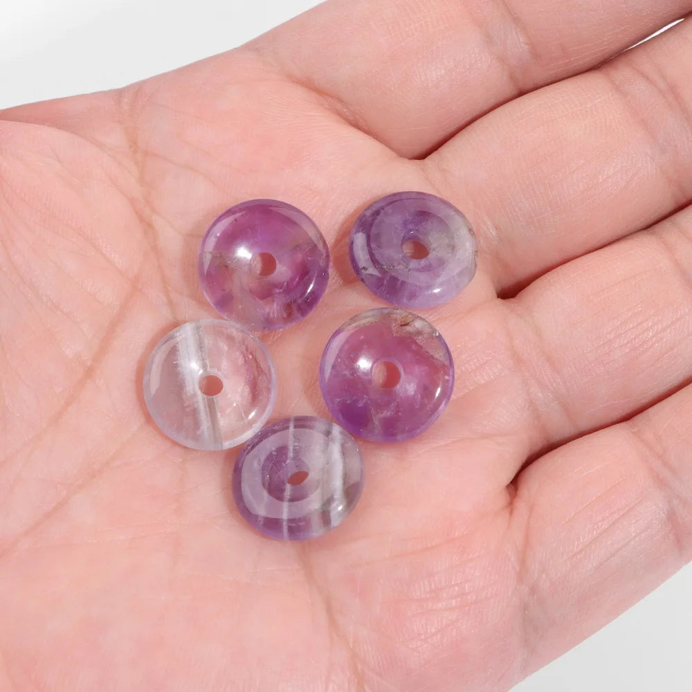 Amethyst Pendant Beads, Natural Healing Gemstones, 9 sizes & Shapes, 2pcs