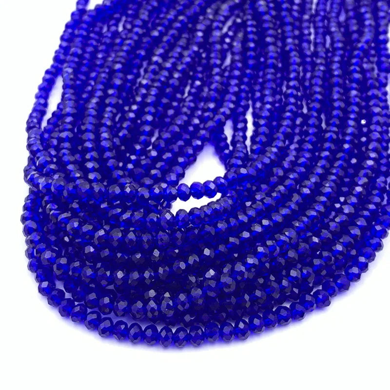 Faceted Crystal Beads, Loose Rondelle Spacers 2 3 4 6 8mm