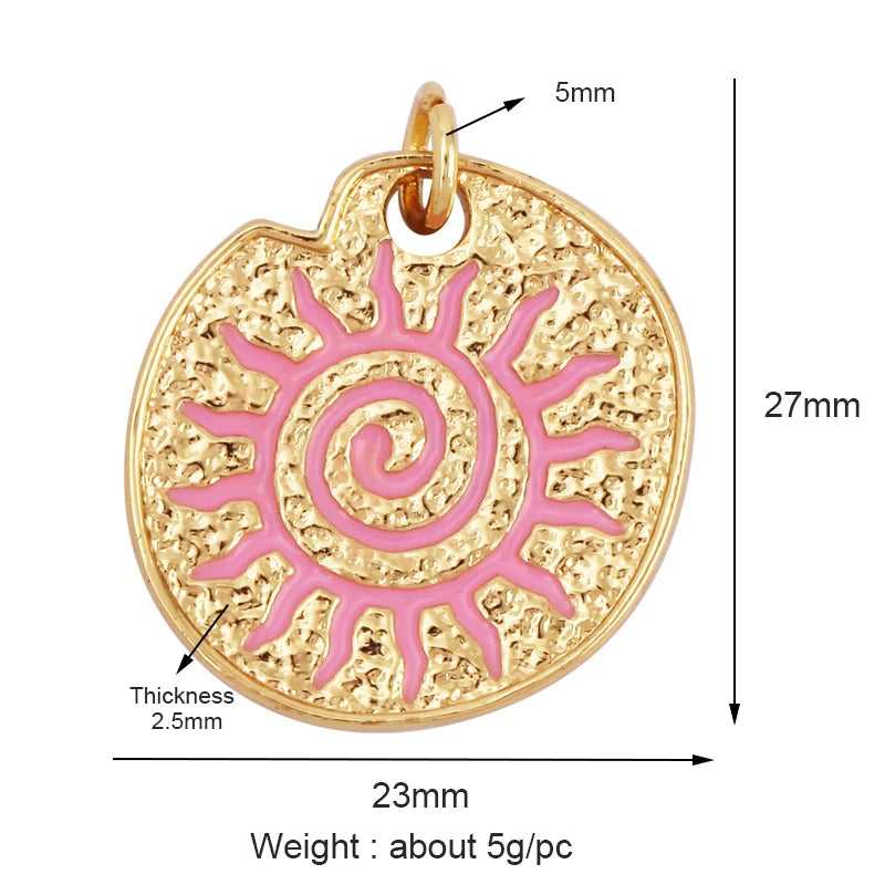 Nautilus 18k Gold Plated Zircon Charm Collection