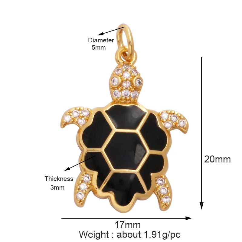 Nautilus 18k Gold Plated Zircon Charm Collection