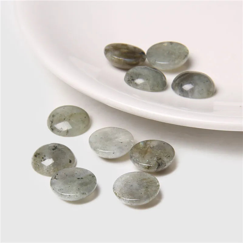 Gemstone Cabochons, 4mm-14mm, 10Pcs