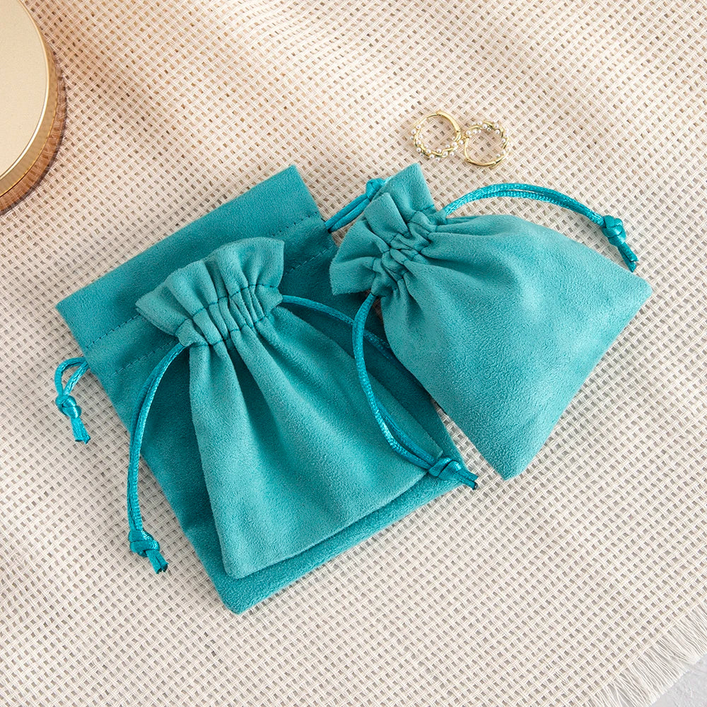 Velvet Drawstring Bags, Small Gift Pouches, 5pack Jewelry Packaging and Display