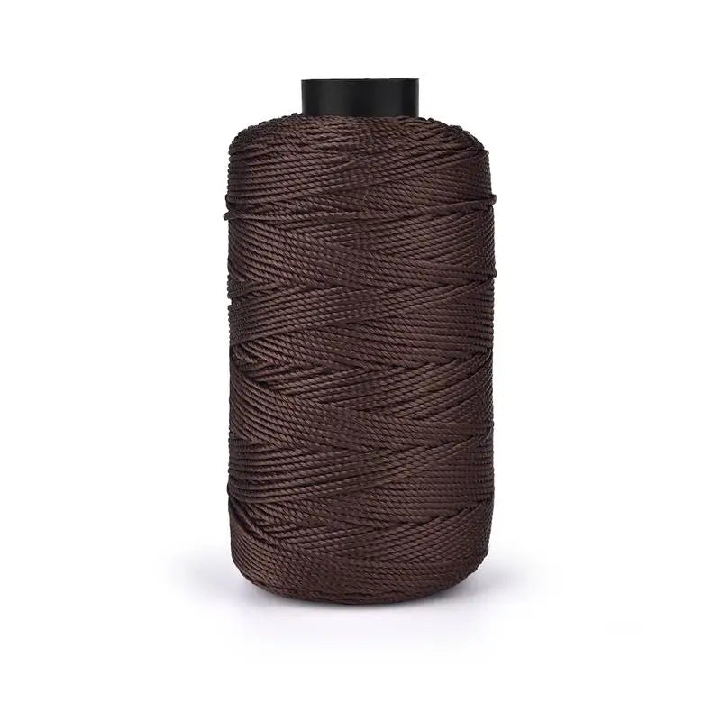 Light Ice Cotton Silk Thread, 20 Colors Three-Strand Hand Woven Beading Thread, 110g