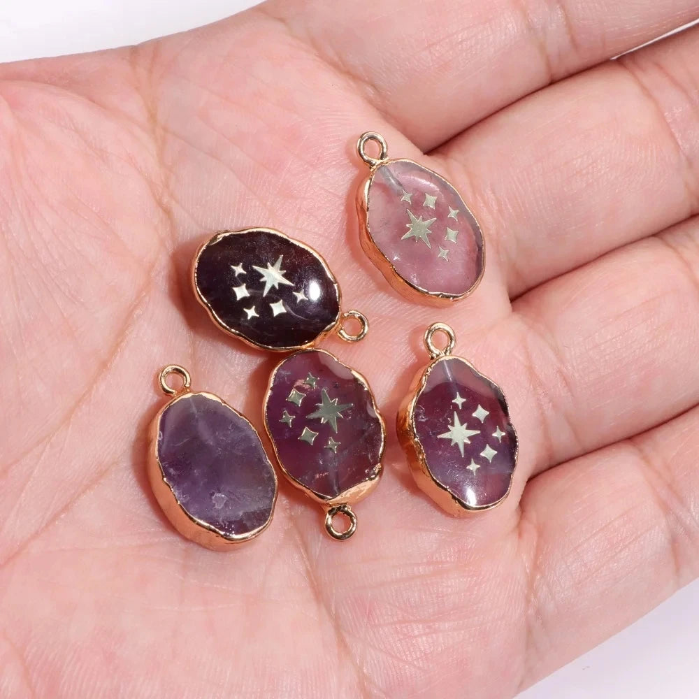 Amethyst Pendant Beads, Natural Healing Gemstones, 9 sizes & Shapes, 2pcs